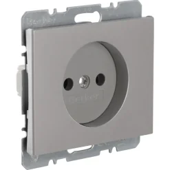Inbouw Schakelmateriaal|Stopcontacten & Overige Contactdozen > Berker K5 Enkel Stopcontact RVS