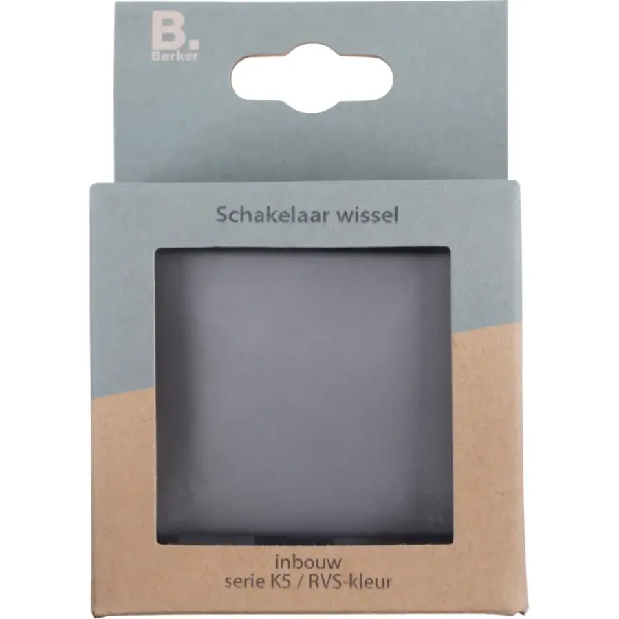 Schakelaars > Berker K5 Wisselschakelaar RVS