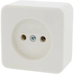 Opbouw Schakelmateriaal|Stopcontacten & Overige Contactdozen > Berker Opbouw Enkel Stopcontact Wit