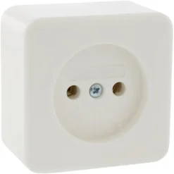 Opbouw Schakelmateriaal|Stopcontacten & Overige Contactdozen > Berker Opbouw Enkel Stopcontact Wit