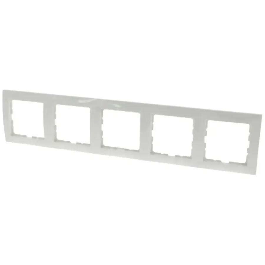 Afdekramen|Inbouw Schakelmateriaal > Berker S.1 Afdekraam 5-Voudig Wit