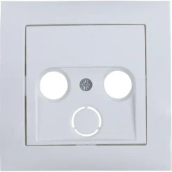 Inbouw Schakelmateriaal|Opbouw Schakelmateriaal > Berker S1 Centraalplaat Radio/TV Wit