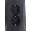 Inbouw Schakelmateriaal|Stopcontacten & Overige Contactdozen > Berker S.1 Dubbel Geaard Stopcontact antraciet