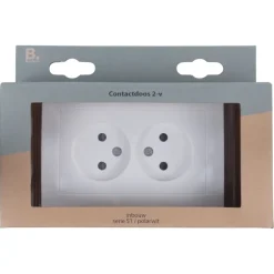 Inbouw Schakelmateriaal|Stopcontacten & Overige Contactdozen > Berker S.1 Dubbel Stopcontact Wit