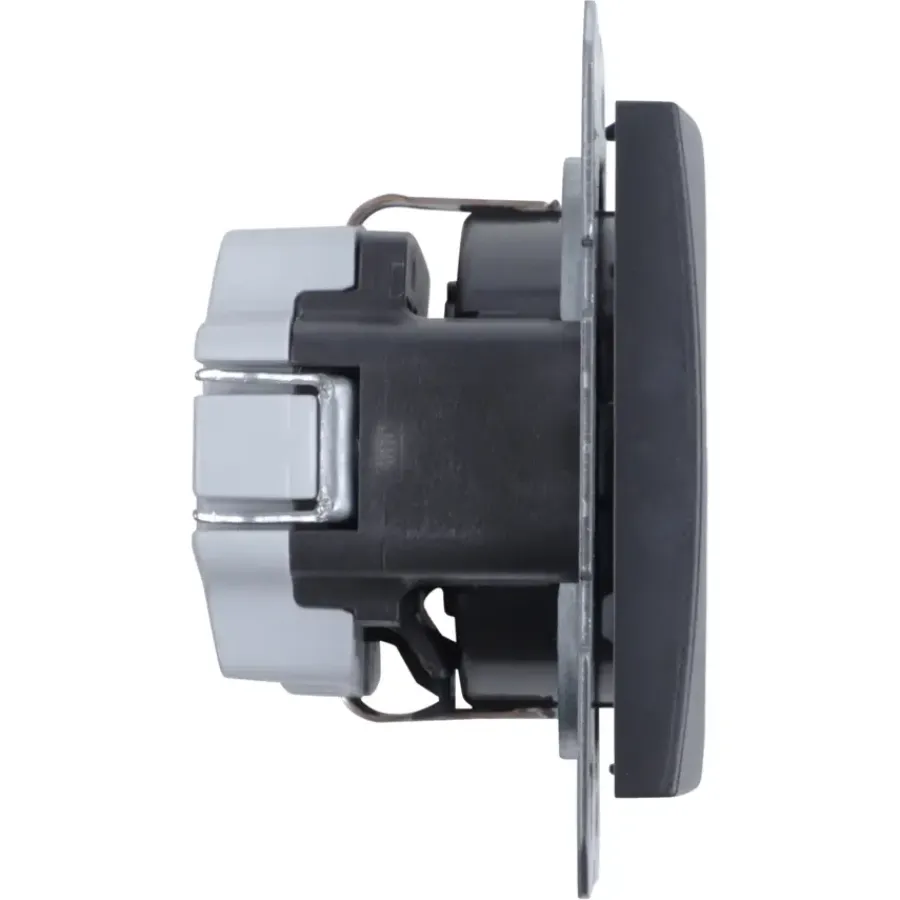 Inbouw Schakelmateriaal|Stopcontacten & Overige Contactdozen > Berker S.1 enkel geaard stopcontact antraciet