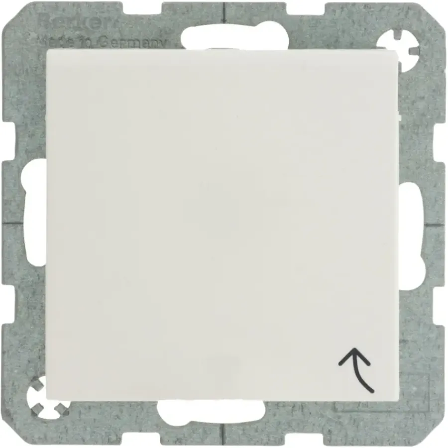 Inbouw Schakelmateriaal|Stopcontacten & Overige Contactdozen > Berker S.1 Enkel Geaard Stopcontact met Klepje Wit