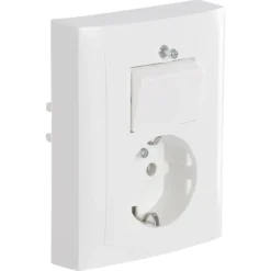 Inbouw Schakelmateriaal|Stopcontacten & Overige Contactdozen > Berker S.1 Geaard Stopcontact met Wisselschakelaar Wit
