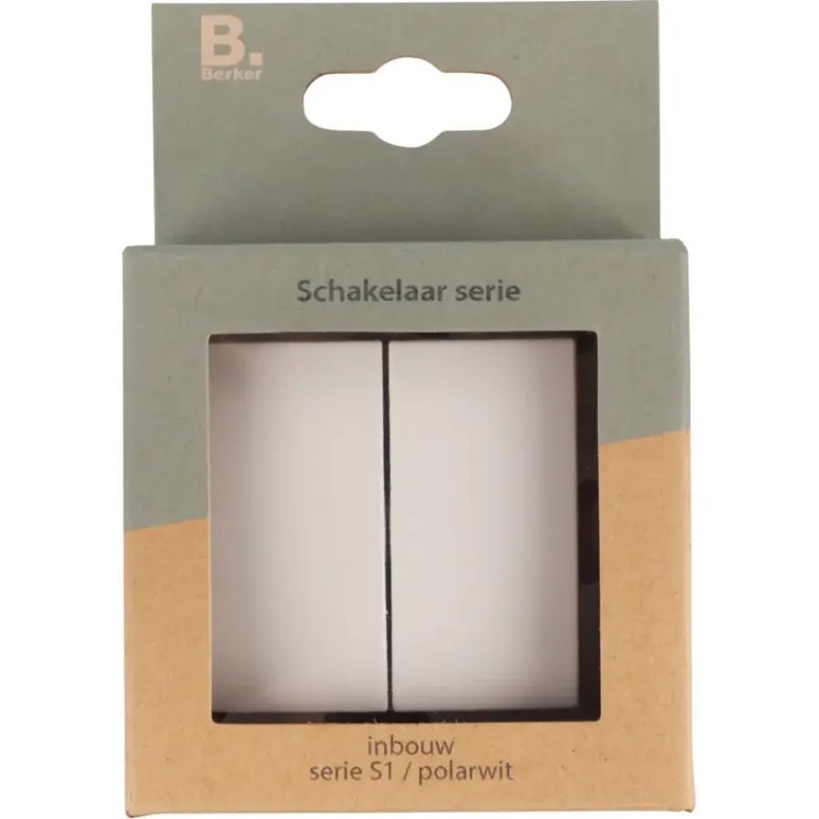 Schakelaars|Stopcontacten & Overige Contactdozen > Berker S.1 serieschakelaar wit
