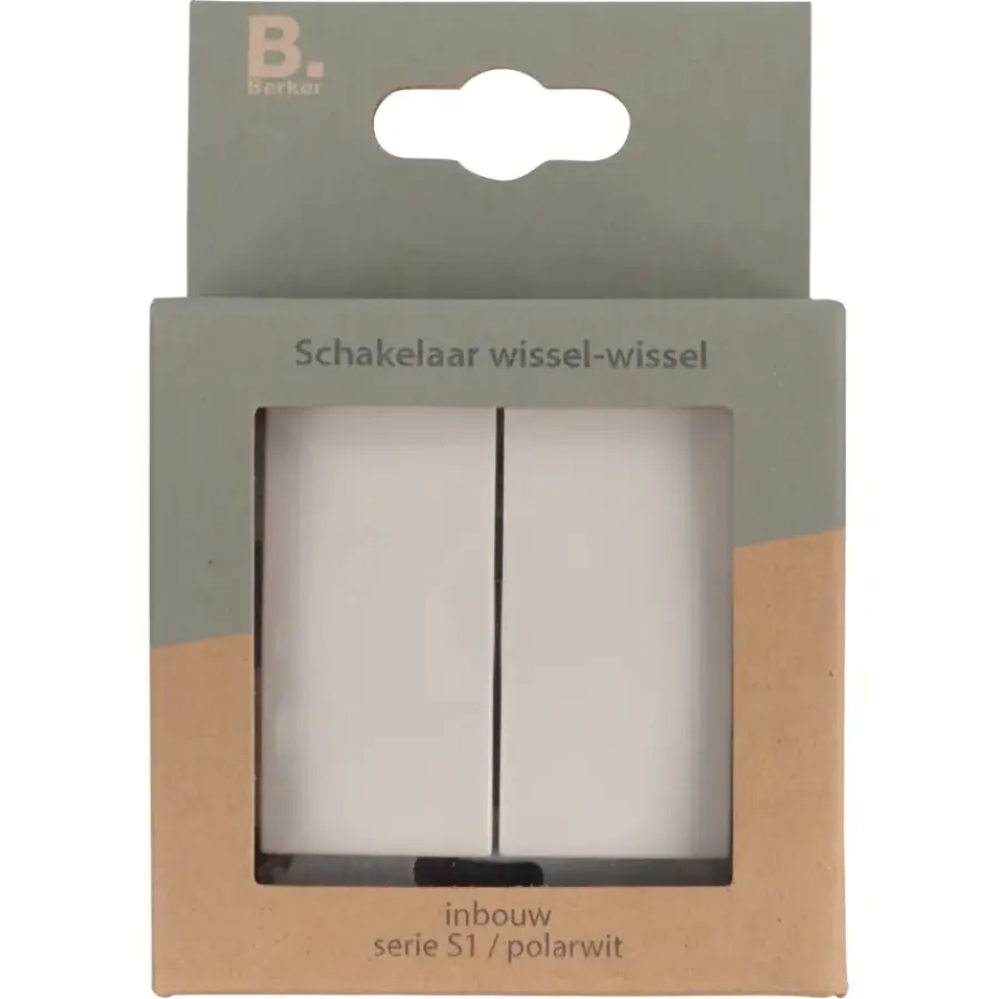 Schakelaars > Berker S.1 wissel-wisselschakelaar wit