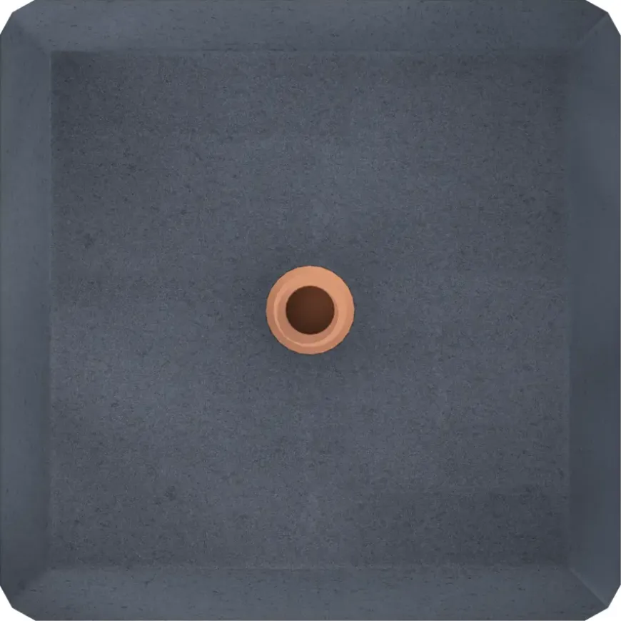 Betonpoer antraciet 18 x 18 x 10 cm