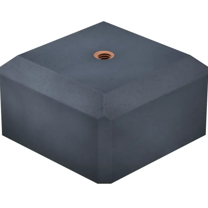 Betonpoer antraciet 18 x 18 x 10 cm