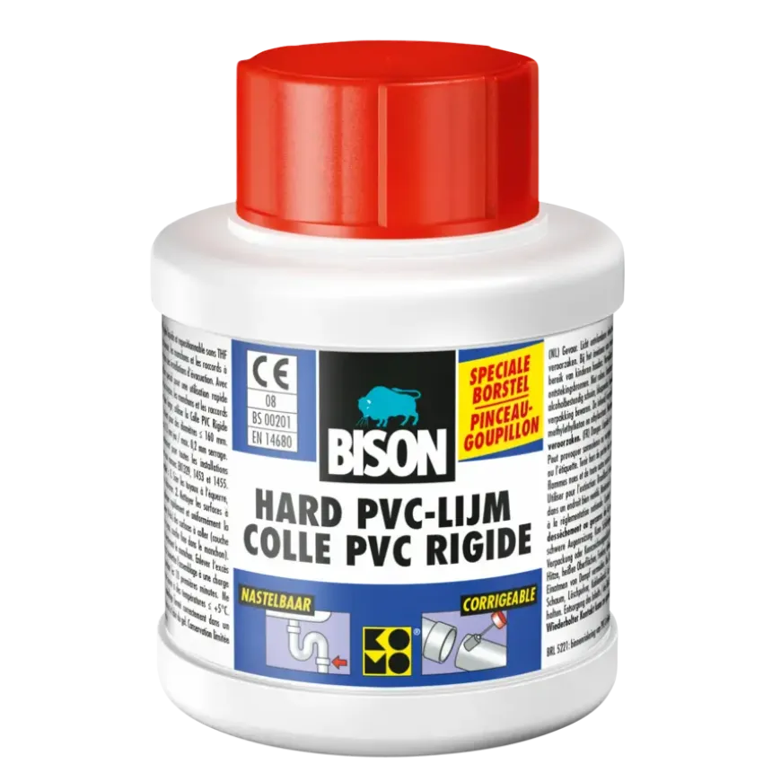 Bison hard pvc lijm flacon 250 ml