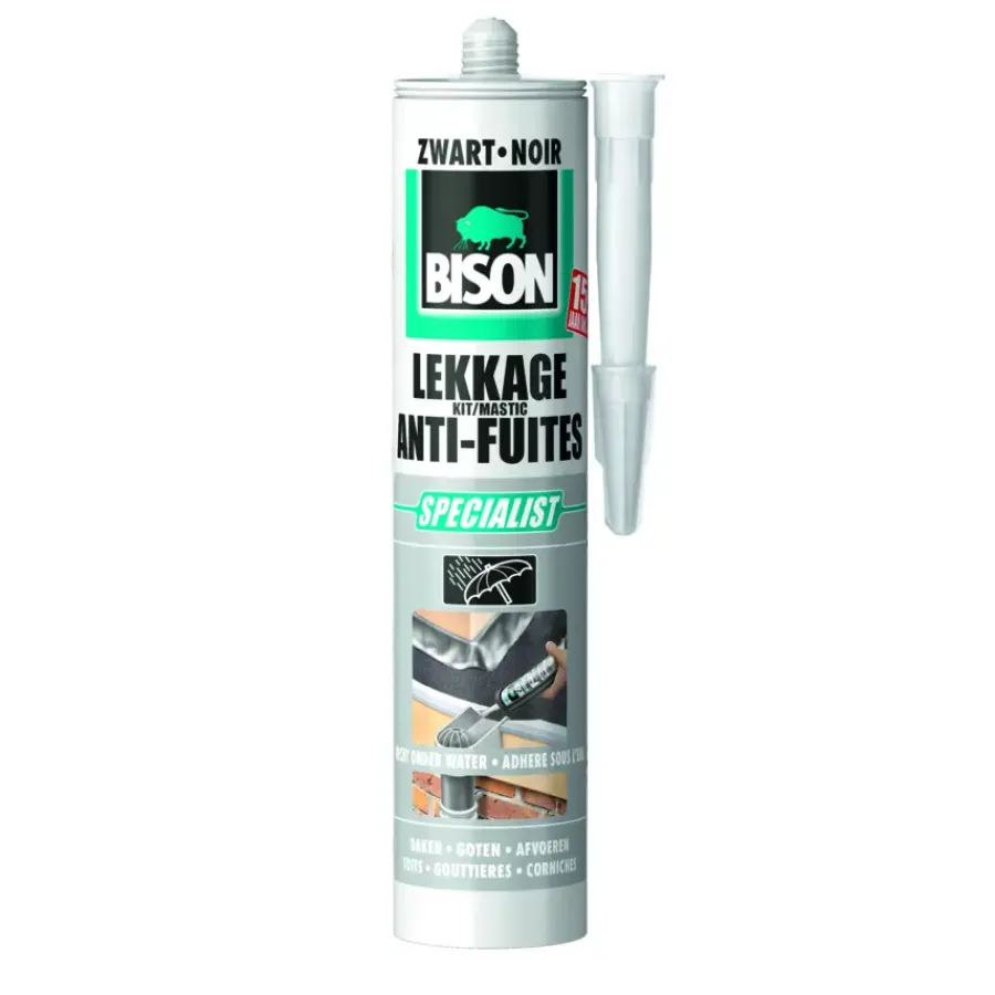 Dak- En Gootreparatie|Toebehoren En Benodigdheden > Bison lekkagekit zwart koker 300 ml