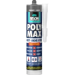 Toebehoren En Benodigdheden > Bison Poly Max afdichtingskit alle voegen zwart 280 ml
