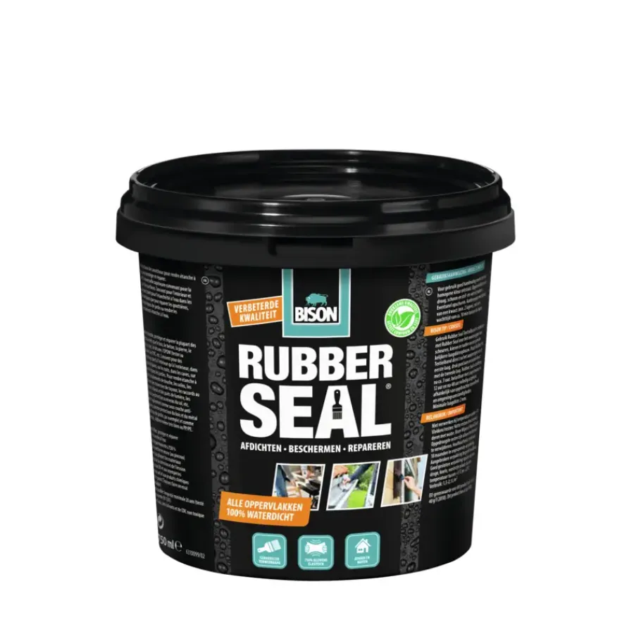 Dakbedekking Schuine Daken|Toebehoren En Benodigdheden > Bison Rubber Seal waterdichte rubbercoating 750 ml