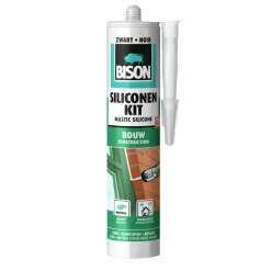 Toebehoren En Benodigdheden > Bison siliconenkit bouw koker zwart 300 ml
