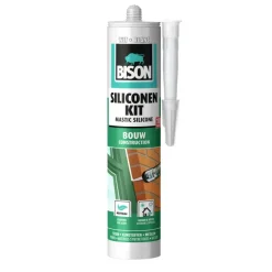 Toebehoren En Benodigdheden > Bison siliconenkit bouw wit koker 300 ml