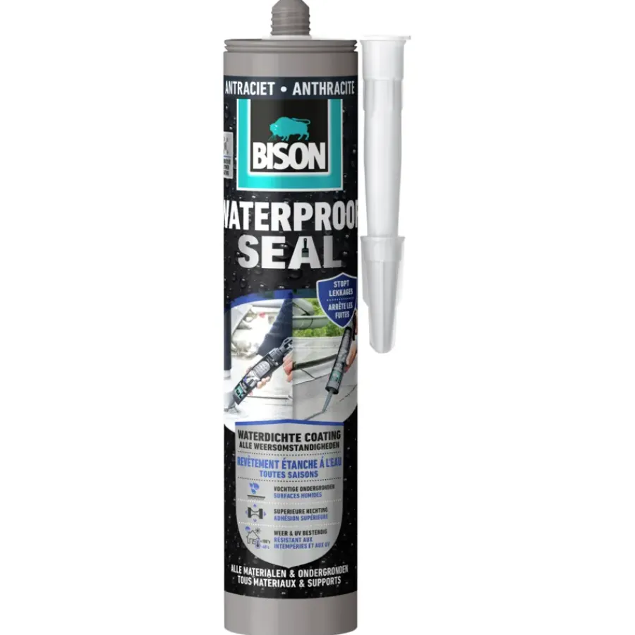 Toebehoren En Benodigdheden > Bison Waterproof Seal koker antraciet 290 ml