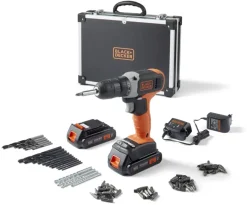 Accuboormachines|Boormachines > BLACK+DECKER accuboormachine BCD001C2AFC-QW + 72-delige accessoireset