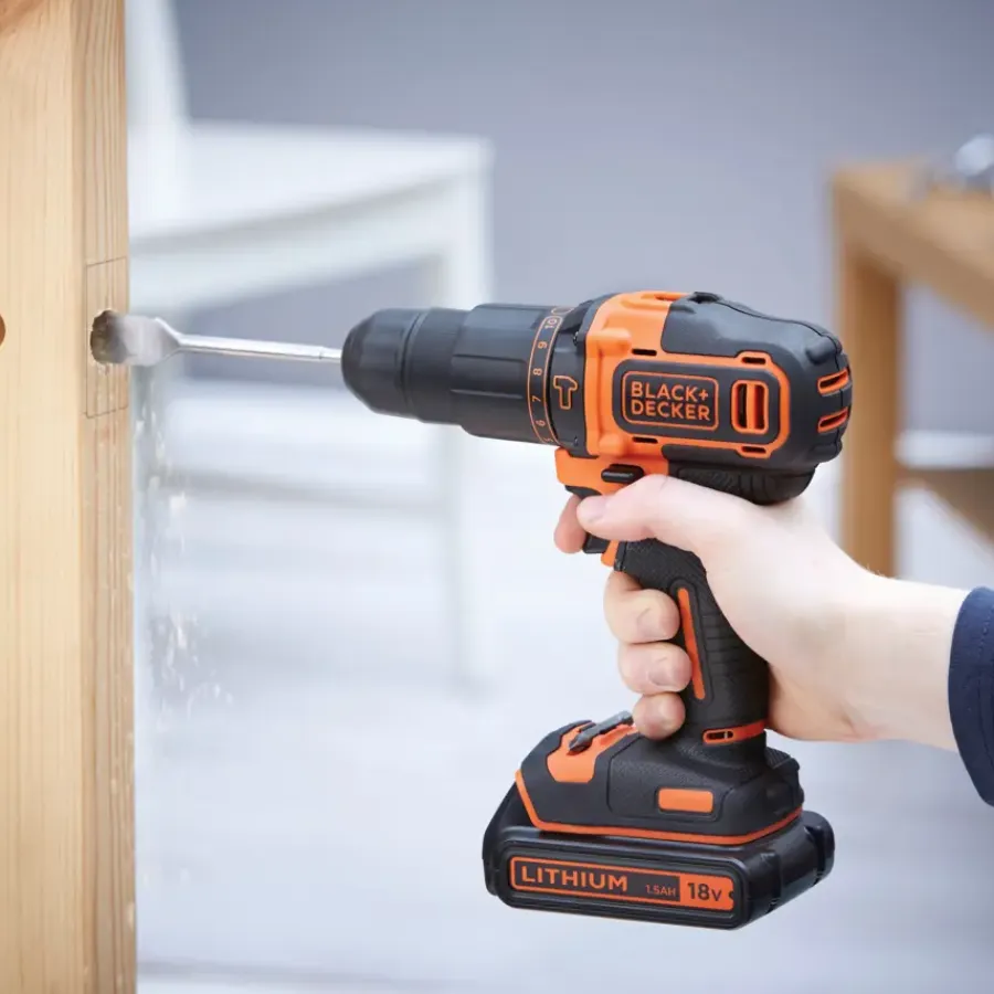 Accuboormachines|Boormachines > BLACK+DECKER accuklopboormachine BDCHD18KB-QW