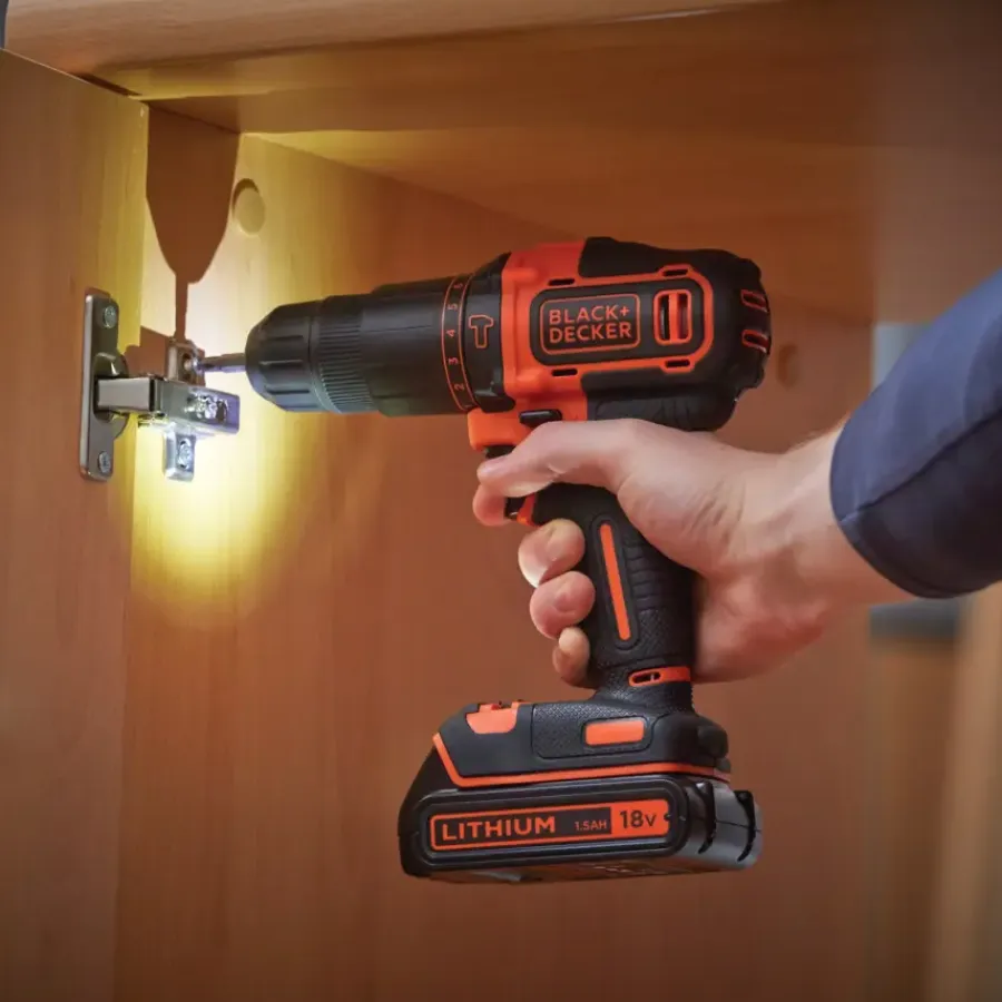Accuboormachines|Boormachines > BLACK+DECKER accuklopboormachine BDCHD18KB-QW