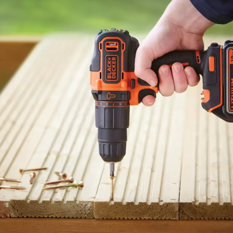 Accuboormachines|Boormachines > BLACK+DECKER accuklopboormachine BDCHD18KB-QW
