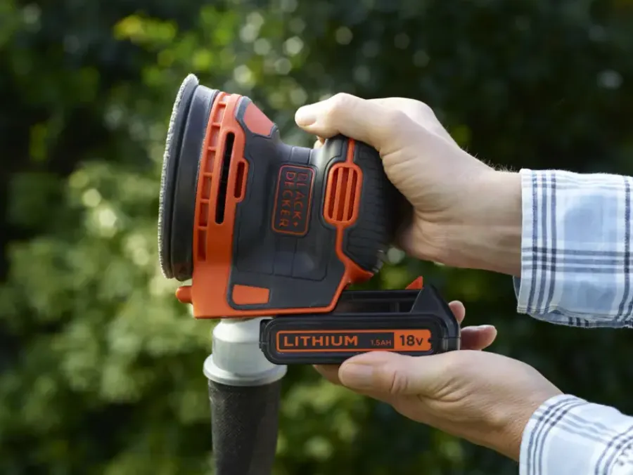 Accu Schuurmachine|Schuurmachines > BLACK+DECKER excentrische schuurmachine 18V BDCROS18N-XJ zonder accu