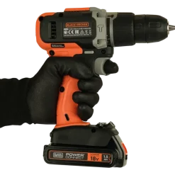 Accuboormachines|Boormachines > BLACK+DECKER 18V klopboor incl. 1.5Ah accu+lader