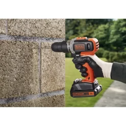 Accuboormachines|Boormachines > BLACK+DECKER 18V klopboor incl. 1.5Ah accu+lader