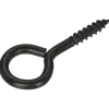 Blackline schroefoog zwart 3.45x20/10 mm 6 stuks
