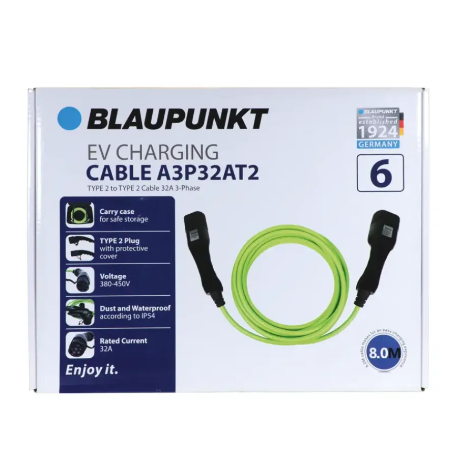 Verlengsnoeren > Blaupunkt Electric Verhicle 3 Fase laadkabel 32Ah capaciteit