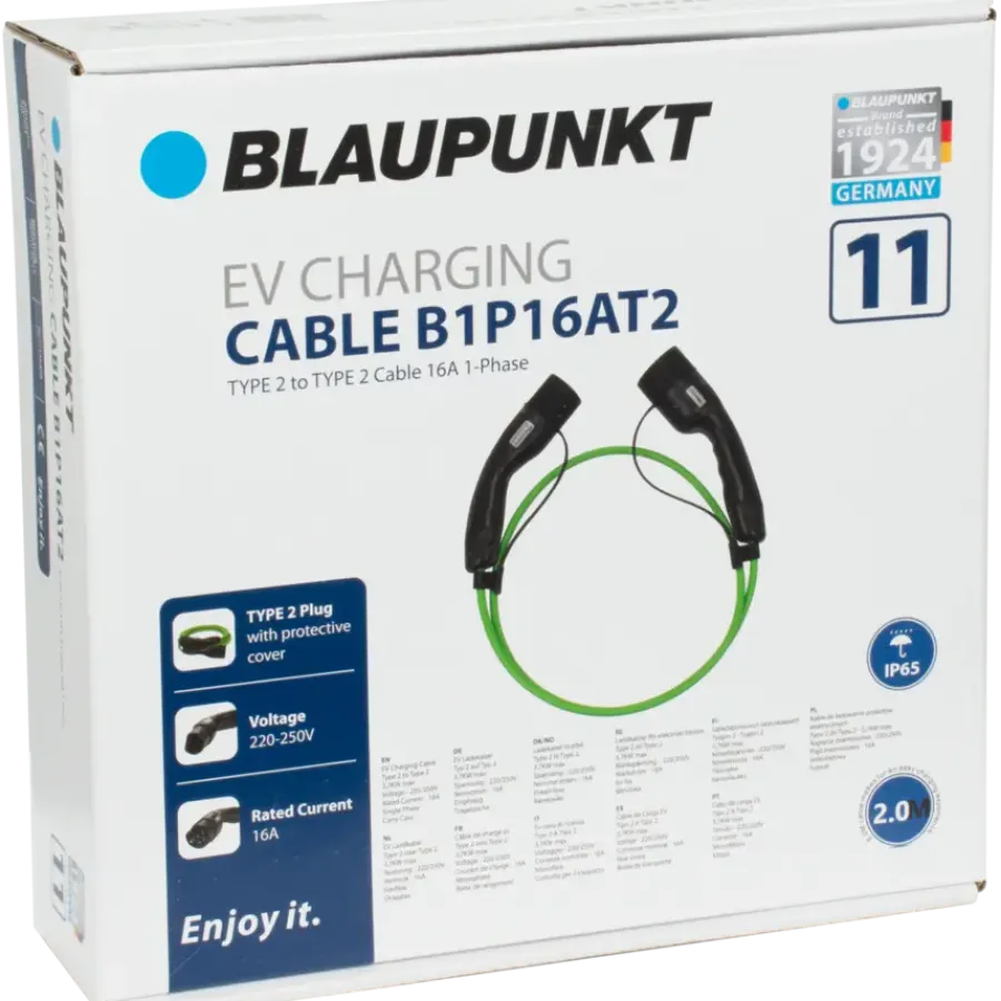 Verlengsnoeren > Blaupunkt Electric Verhicle 3 Fase laadkabel 16Ah capaciteit