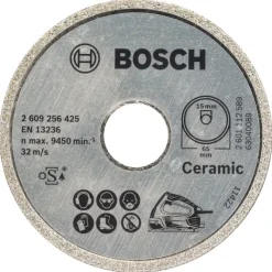 Zaagbladen > Bosch diamantschijf 65x15 mm voor PKS 16