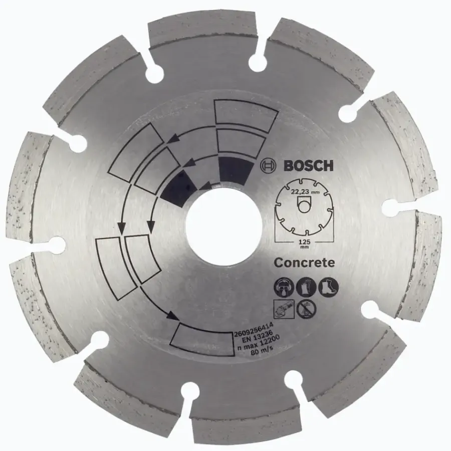 Slijpaccessoires > Bosch diamantslijpschijf 125 mm beton