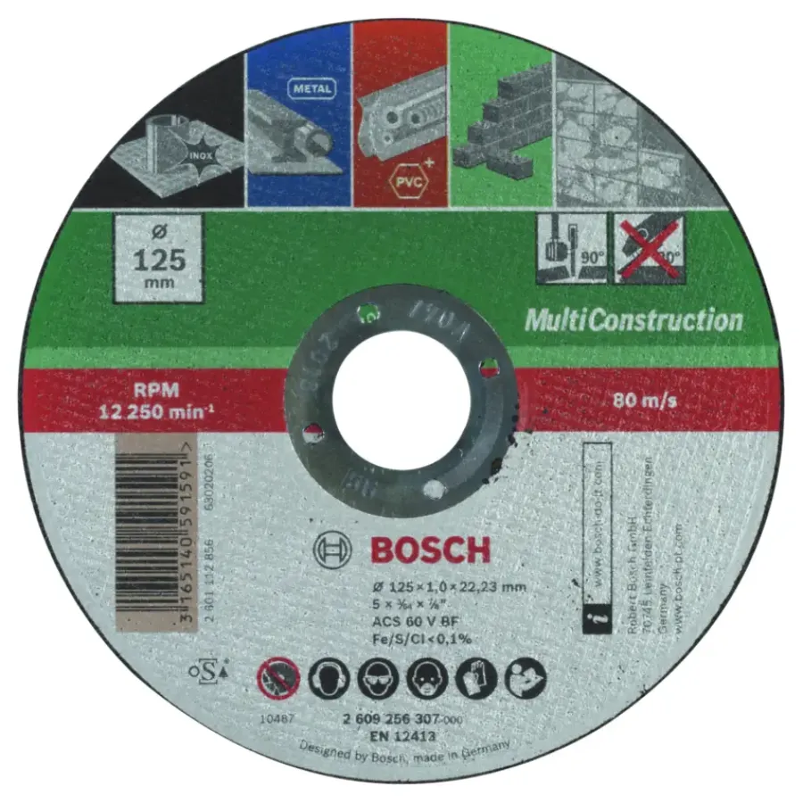 Slijpaccessoires > Bosch doorslijpschijf multi 125x1 mm