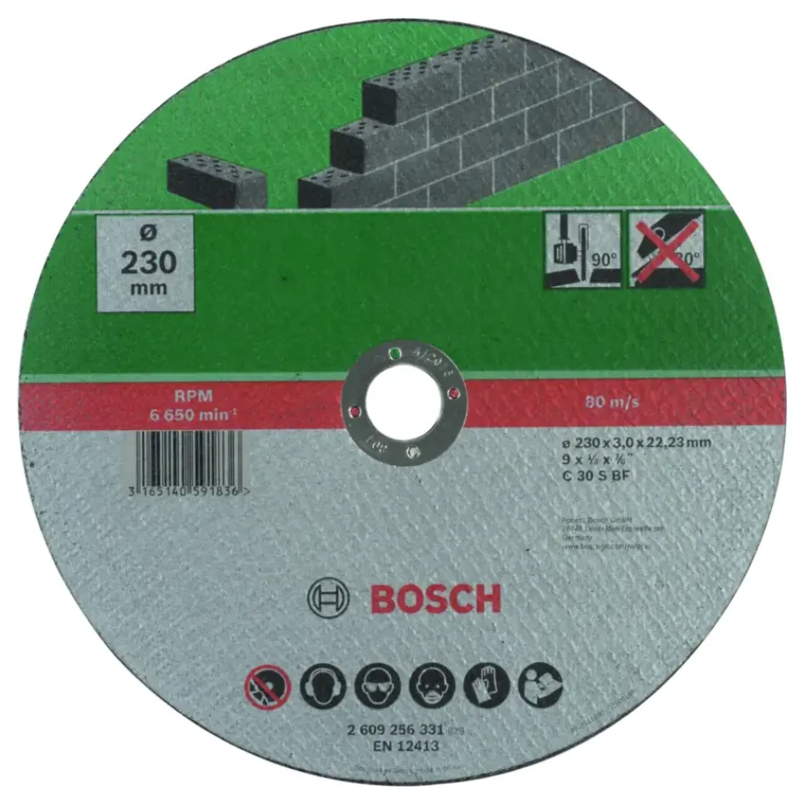 Slijpaccessoires > Bosch doorslijpschijf steen 230x3 mm