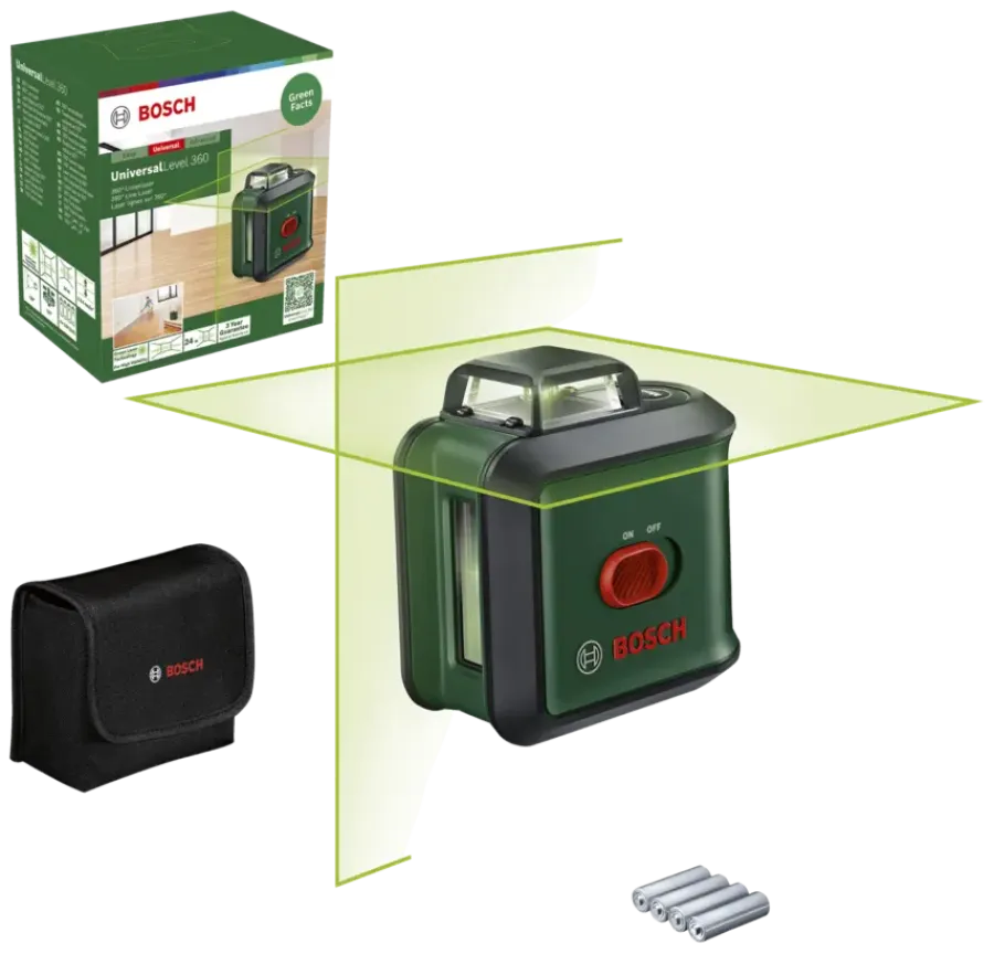 Kruislijnlasers|Waterpassen > Bosch kruislijnlaser / rotatielaser UniversalLevel 360°