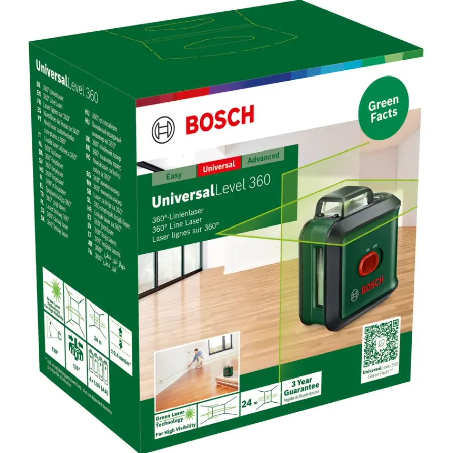 Kruislijnlasers|Waterpassen > Bosch kruislijnlaser / rotatielaser UniversalLevel 360°