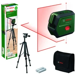 Kruislijnlasers|Waterpassen > Bosch kruislijnlaser Universallevel 2 incl. statief (max. 12 meter)