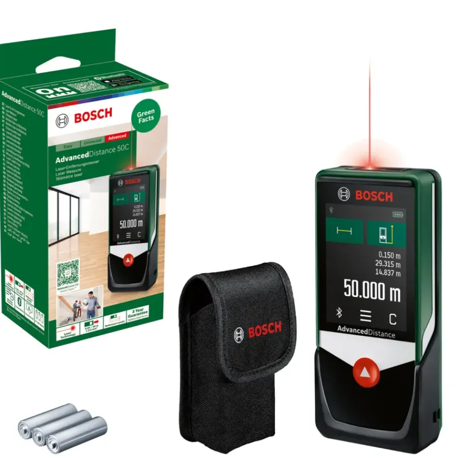 Afstandsmeters|Tegelgereedschap > Bosch laserafstandsmeter AdvancedDistance 50C