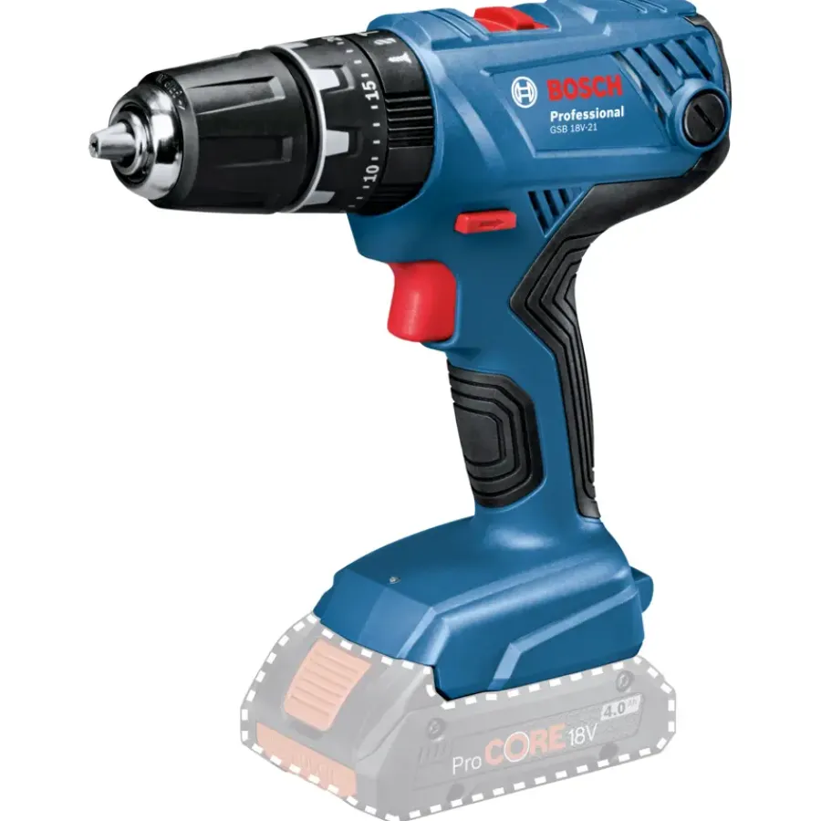 Accuboormachines|Boormachines > Bosch Professional 18V accu schroefklopboormachine Solo GSB 18V-21