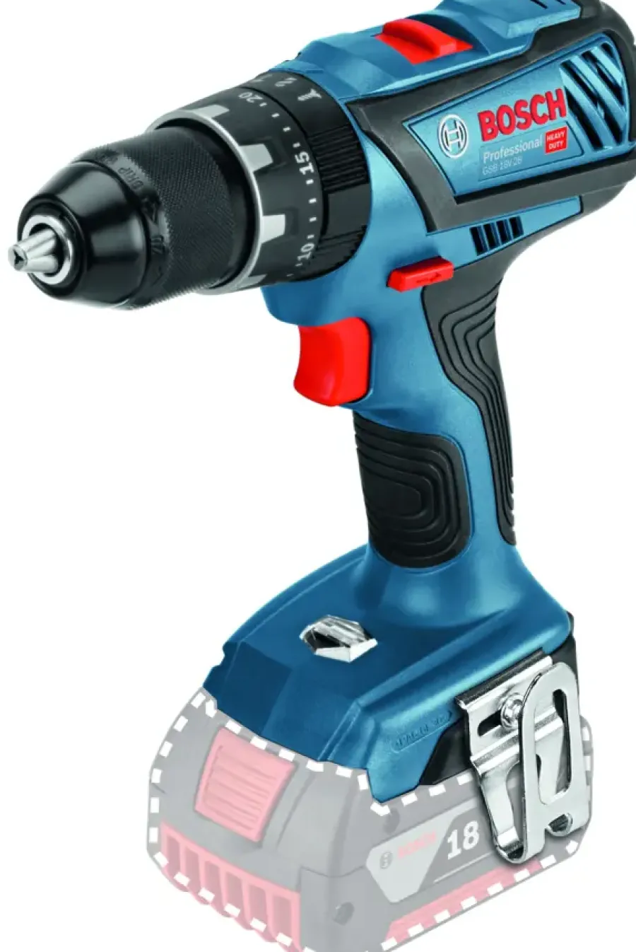 Accuboormachines|Boormachines > Bosch Professional 18V klopboormachine (63Nm) GSB 18V-28 incl. 2 accu's 4.0Ah + lader en L-BOXX