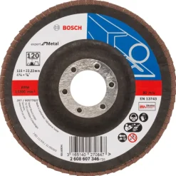 Schuuraccessoires > Bosch Professional Bosch Prof Lamellenschijf X551 115mm K120 metaal