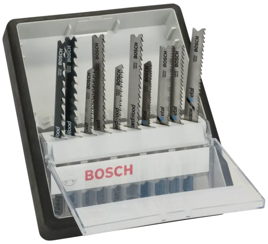 Zaagbladen > Bosch Professional Bosch Prof Robust Line decoupeerzaagbladenset voor hout / metaal - 10-delig