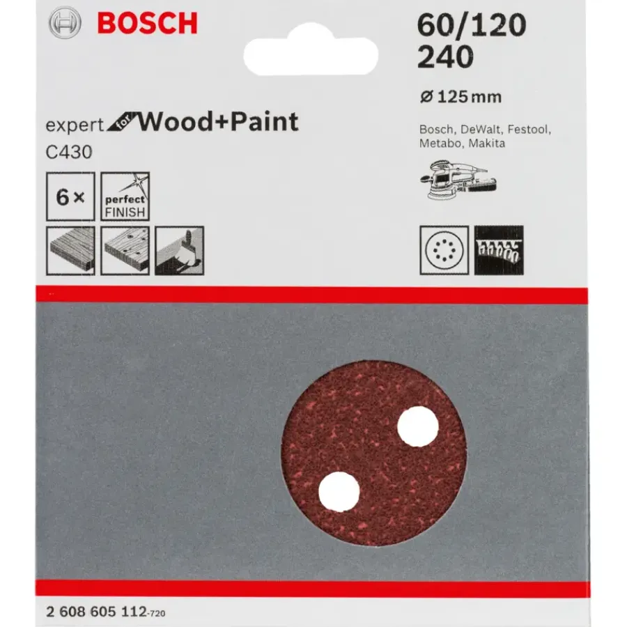 Schuuraccessoires > Bosch schuurbladen 6-delig