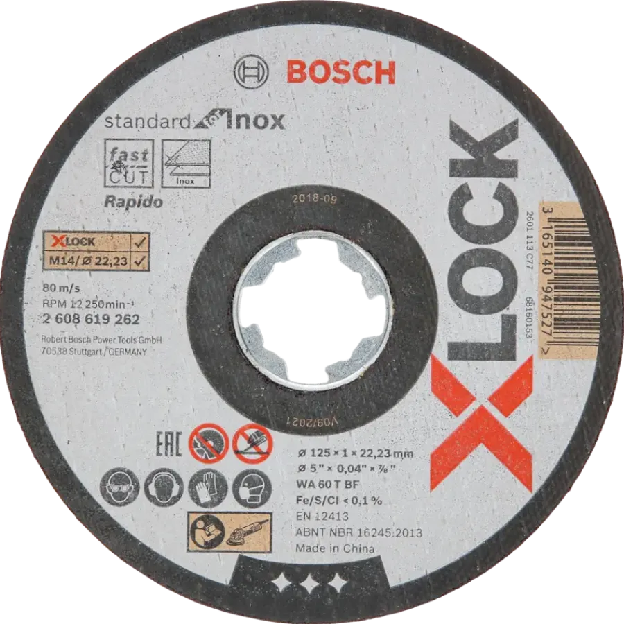 Slijpaccessoires > Bosch Professional Bosch slijpschijf X-lock 125mm
