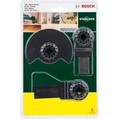 Multitool Accessoires > Bosch Starlock multitool accessoires - universele set voor hout en metaal - 3-delig