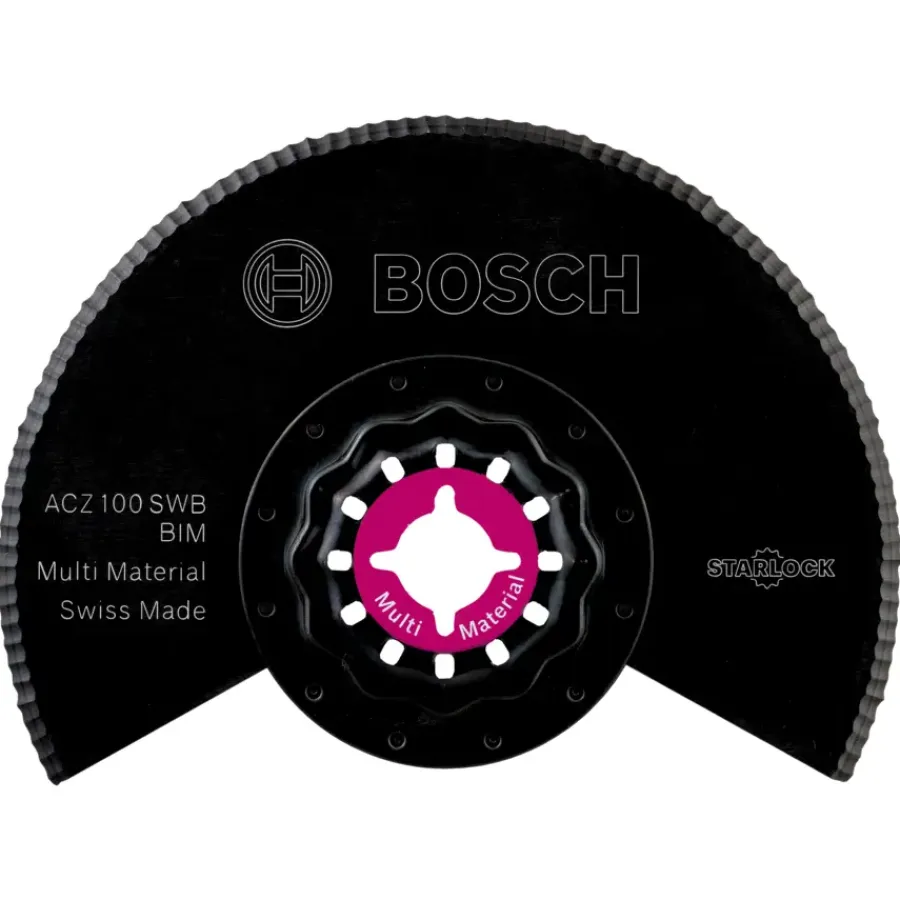 Multitool Accessoires > Bosch Starlock multitool accessoire - bi-metalen segmentzaagblad gekarteld voor zacht materiaal - 100 mm