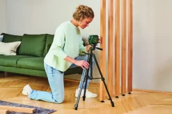 Afstandsmeters|Kruislijnlasers > Bosch Professional Bosch statief met waterpas voor meetgereedschap TT 120