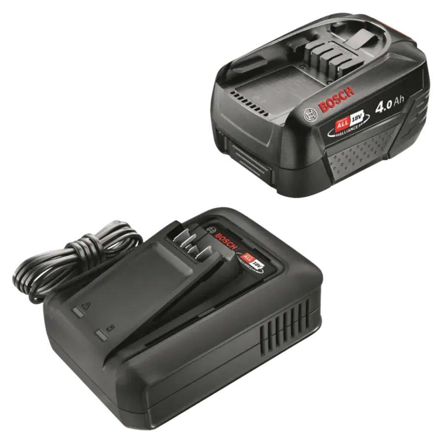 Overige Elektrisch Gereedschap Accessoires > Bosch 18V accu 4.0Ah + lader voor het 'Power for All' accuplatform van , Gardena en o.a. Gloria